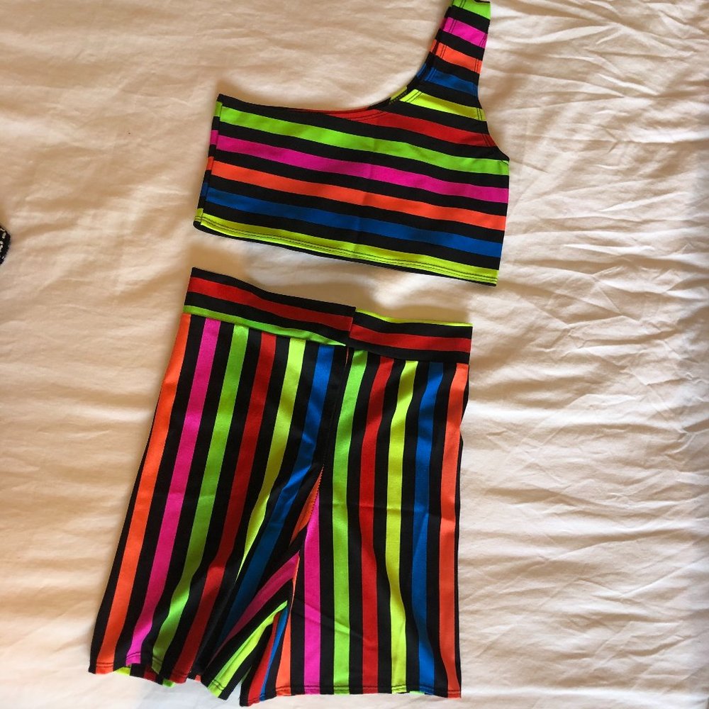 IHEARTRAVES Multi Colored Matching Set